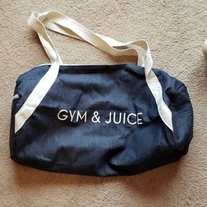 Denim gym bag